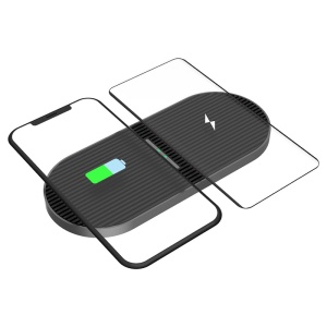 CHARGER WIRELESS QI DUO 2X10W TYPE C PLATINET - Img 7