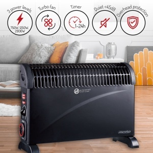 CONVECTOR INCALZIRE 3 TREPTE NEGRU 2000W MESKO - Img 11