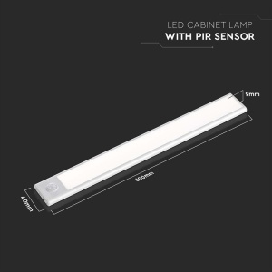 CORP ILUMINAT LED 2.5W 4000K IP20 CU SENZOR MISCARE - ARGINTIU - Img 7