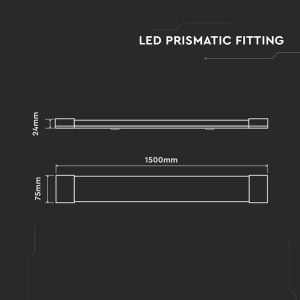 CORP ILUMINAT LED 50W 150CM 6500K ALB RECE - Img 6