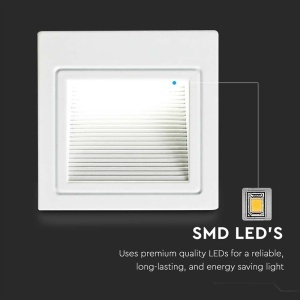 CORP ILUMINAT LED STEPLIGHT MONTAJ SCARA/PERETE 3W 4000K ALB NEUTRU - Img 5