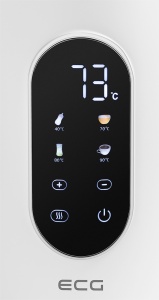 Fierbator electric ECG RK 1799 Smart White, 1.7 litri, 2200 W, pereti dubli, panou tactil, functii presetate, alb - Img 2