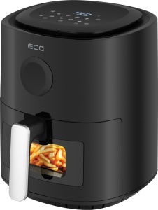 Friteuza cu aer fierbinte ECG AF 4020 Compact Fry, 3.8 litri, 1300 W, control digital, 8 programe, temperatura 80-200°C - Img 3