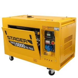 Generator profesional Stager YDE15000TA-TA3, 11.5 kW, DualPower 230-400V, insonorizat, diesel, 3000rpm, pornire electrica