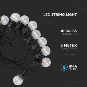 GHIRLANDA LED 5M 10 BECURI 0.4W / BEC 3000K - Img 5
