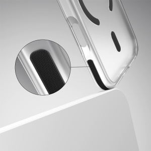 HUSA PROTECTIE MAG CASE IPHONE 17 PRO MAX - TRANSPARENT/NEGRU - Img 9