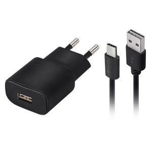 INCARCATOR RETEA 10W 1X USB 2A + CABLU USB-C - Img 1