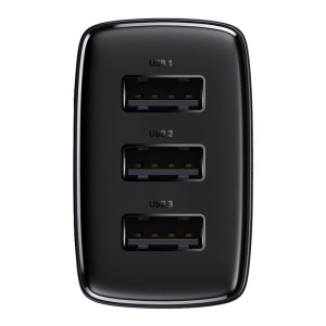 INCARCATOR RETEA 3XUSB FAST CHARGING 17W BASEUS - NEGRU - Img 6