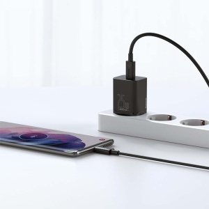INCARCATOR RETEA USB-C FAST CHARGING PD 25W BASEUS - NEGRU - Img 9