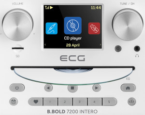 Internet radio ECG B.BOLD 7200 Intero White, FM + DAB, stereo 2 × 10 W, CD audio si MP3,Bluetooth, USB, carcasa lemn, alb - Img 15