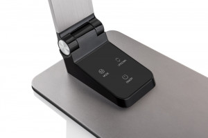Lampa de masa ETA 4892 90000, LED, 9 W, control tactil, brat flexibil, reglare intensitate lumina, gri - Img 3