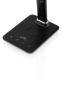 Lampa LED de birou ETA 1893 90000, 6.5 W, brat flexibil, LCD afisare ora si data, alarma, baza pentru incarcare wireless a telefonului - Img 3