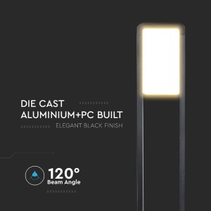 LAMPA LED GRADINA 10W IP65 3000K - NEGRU - Img 4