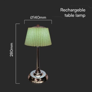 LAMPA LED MASA 1.5W 3IN1 DIMABIL - VERDE/CROM - Img 5