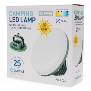 LUMINA CAMPING LED 4X2000 MAH 5.5 H 21W PLATI - Img 3