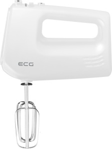 Mixer de mana ECG RS 440 White Lite, 400 W, 5 viteze, functie TURBO, 2 teluri si 2 carlige, alb - Img 4