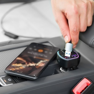 MODULATOR FM AUDIO BLUETOOTH QC 3.0 2X USB - Img 6
