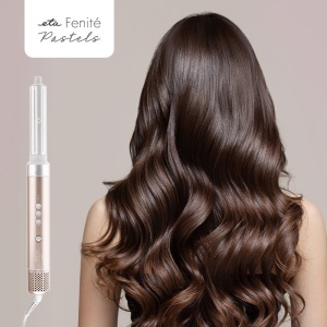 Ondulator ETA2323 90000 Fenite Pastels, 1400 W, ionizare, placi cu invelis ceramic, 3 trepte de temperatura, auriu - Img 4
