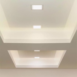 PANOU LED PATRAT INCORPORABIL 18W 6400K ALB RECE, STICLA - Img 7