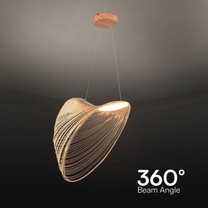PENDUL LED 10W DESIGN DIN LEMN 3000K - Img 5