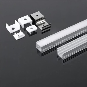 PROFIL ALUMINIU PENTRU BANDA LED 2M 17.4MM X 12.1MM MAT - Img 3