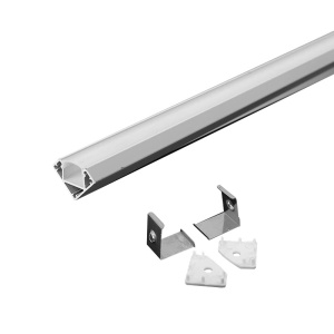 PROFIL ALUMINIU PENTRU BANDA LED 2M 19MM X 19MM ALB - Img 2