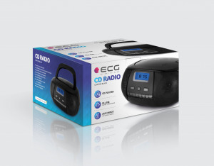 Radio CD Player ECG CDR 500 negru, tuner FM cu memorie 20 de posturi - Img 6