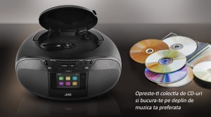 Radio cu CD JVC RD-E664B-DAB, 2x2.5W RMS, Bluetooth, USB, afisaj LCD, ceas, telecomanda, negru - Img 14