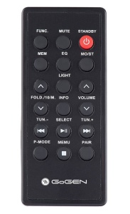 Radio FM cu CD și Bluetooth GoGEN CDM 425 BTDAB, 25 W, MP3, USB, card SD, telecomanda, negru/argintiu - Img 6