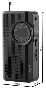 Radio portabil JVC RA-E311B, analog, mufa Jack 3.5 mm pentru casti, negru - Img 8