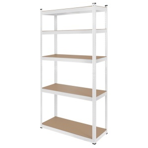 RAFT METALIC 5 POLITE 750KG MDF 180X90X40 ALB REBEL - Img 3