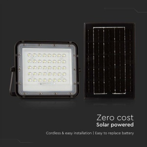 REFLECTOR CU INCARCARE SOLARA 6W 400LM 6400K - NEGRU - Img 3