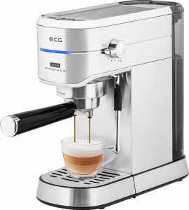 RESIGILAT - Espressor manual ECG ESP 20501, 1450 W,1.25 L, 20 bar, capsule Nespresso, PAD-uri, dispozitiv spumare, otel inoxidabil - Img 8
