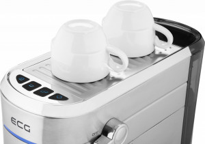 RESIGILAT - Espressor manual ECG ESP 20501, 1450 W,1.25 L, 20 bar, capsule Nespresso, PAD-uri, dispozitiv spumare, otel inoxidabil - Img 18