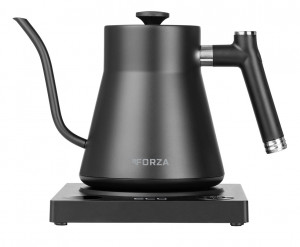 RESIGILAT - Fierbator electric ECG Forza 8000 Pour over Nero, 1200 W, 1 litru, otel inoxidabil, negru mat