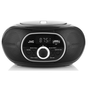RESIGILAT - Radio cu CD JVC RD-E221B, 2 x 1.3 W RMS, FM/USB/MP3, AUX IN, iesire pentru casti, negru - Img 5