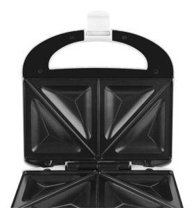 RESIGILAT - Sandwich maker GALLET SAUMUR CRO625, 800 W, 4 sandwich-uri triunghiulare, alb - Img 7