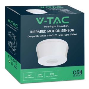 SENZOR DE MISCARE 1000W 360GR IP20 - ALB - Img 3