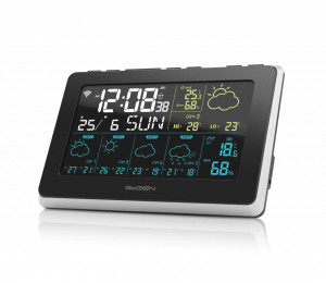 Statie meteo GoGEN ME 3565 SMART, senzor extern Wi-Fi, prognoza 5 zile, aplicatie mobila, negru/argintiu - Img 2