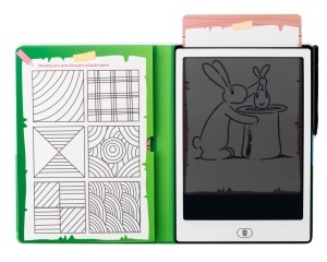 Tableta de desen pentru copii GoGEN BOB si BOBEK, ecran LCD 11" (28 cm), baterie CR2025 inclusa , subtire si usoara,alb - Img 3