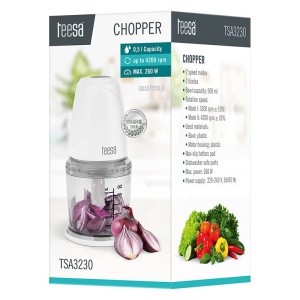 TOCATOR CHOPPER BOL PLASTIC 0.5L 260W TEESA - Img 5