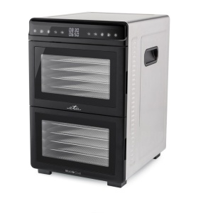 Uscator de fructe ETA Vital Air Dual ETA3302 90000, 1100W, 2 zone independente, 12 site inox, 35-80°C, negru - Img 2