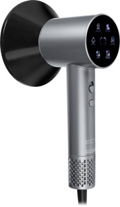 Uscator de par ECG HS 6000AI Sonica Moonstone, 1600W, motor BLDC 110.000 rpm, ionizare, 5 trepte temperatura, gri metalizat - Img 7