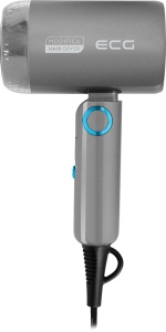 Uscator de par pentru voiaj ECG Grigio Piccolo, 1200 W, 2 viteze, 2 niveluri de temperatura, maner pliabil, gri - Img 4