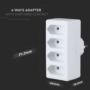 ADAPTOR 4 PRIZE 4X2.5A MAX 2300W - Img 9