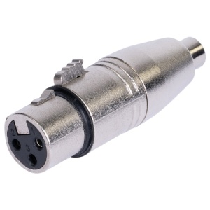 ADAPTOR XLR MAMA - RCA MAMA METAL