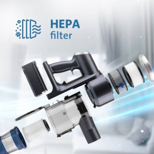 Aspirator vertical fara fir 3 in 1 ETA Panther PRO 7250 90000, statie de autocuratare, autonomie 60 min, motor BLDC 450W, Li-Ion 28,8 V / 2500 mAh - Img 8
