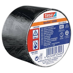 BANDA IZOLATOARE NEGRU 50MM 25M TESA