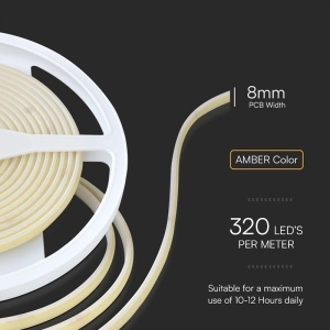 BANDA LED COB 24V CHIHLIMBAR IP67 - Img 4