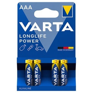 BATERIE ALCALINA LONGLIFE POWER LR3 BL 4 BUC VARTA